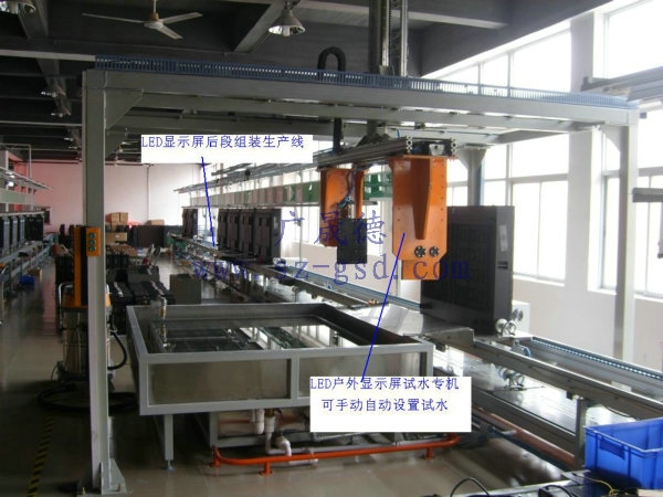 Display water test line