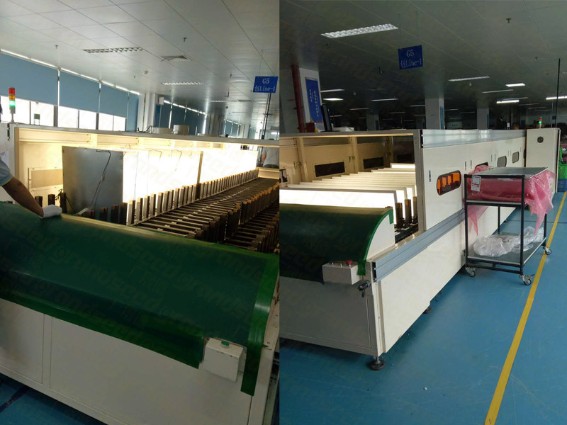 LED panel light aging line