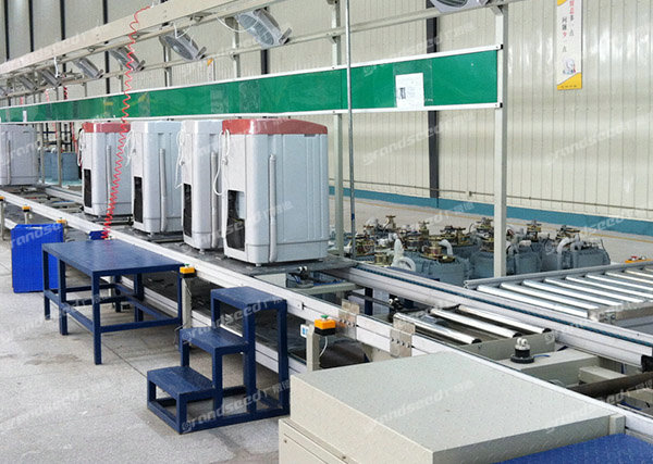 Washing machine assembly line