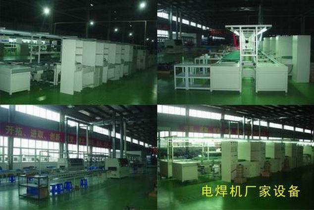 Fully automatic production line of electric welding machine, customers are compe