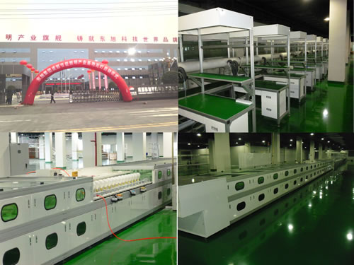 Fluorescent lamp aging line customer Chengdu Dongxu Group、