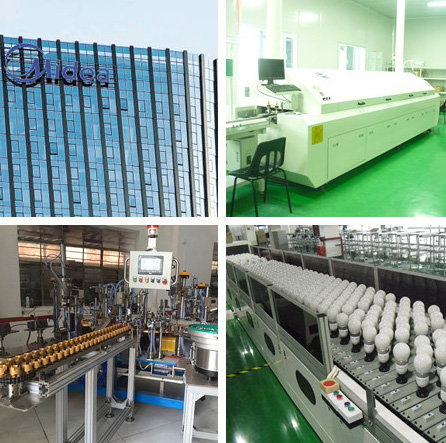 Fully automatic production line of LED bulb light, customer Midea Optoelectronic